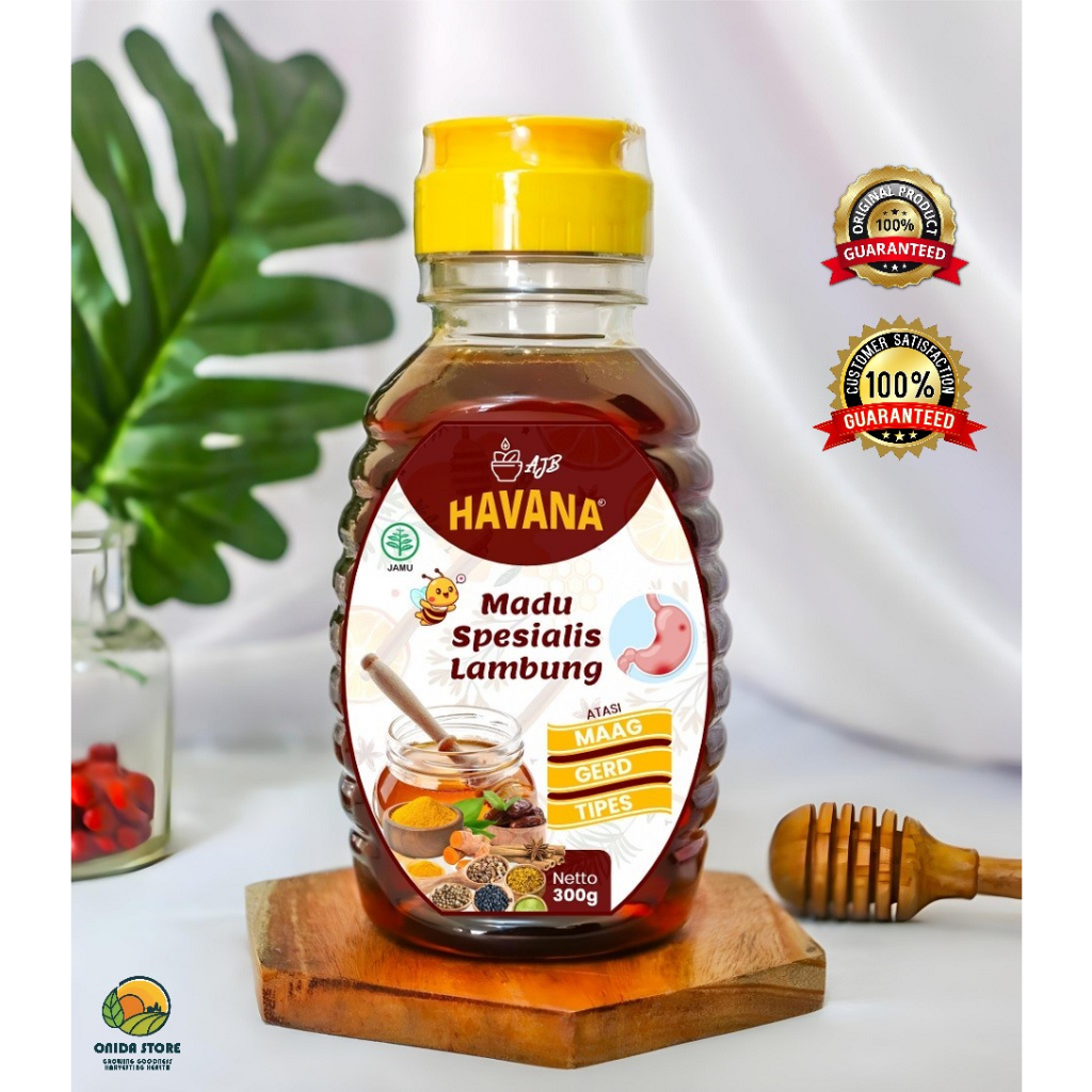 

MADU LAMBUNG HAVANA PREMIUM 300 GRAM MADU HUTAN ASLI Spesial Maag dan Typus