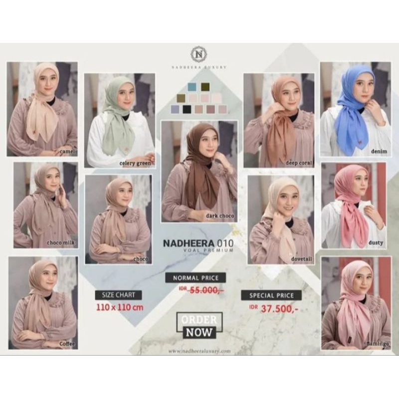 Hijab Nadheera 010 - Voal Premium Nadheera Luxury