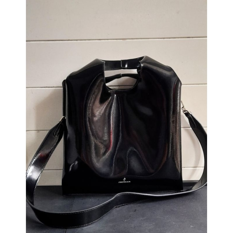 Tas Obermain Tote Bag Hitam (Preloved)