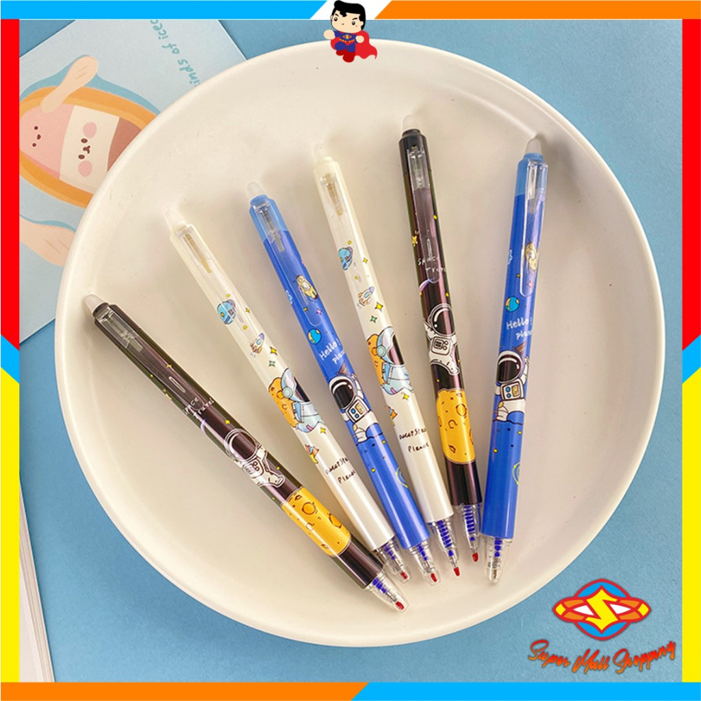 

SMS Pena Gel Karakter Astronot Dapat Dihapus Pulpen Gel Karakter 0.5mm Pena Aesthetic Edition Karakter Kartun Astronot Perlengkapan Sekolah Erasable Gel Pen Import