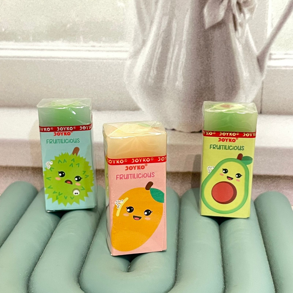 

Hapusan Joyko ER-135 motif Buah / Penghapus Joyko Fruitilicious Motif ready 3 Varian Fruit Buah Alat Tulis Sekolah Anak bisa COD