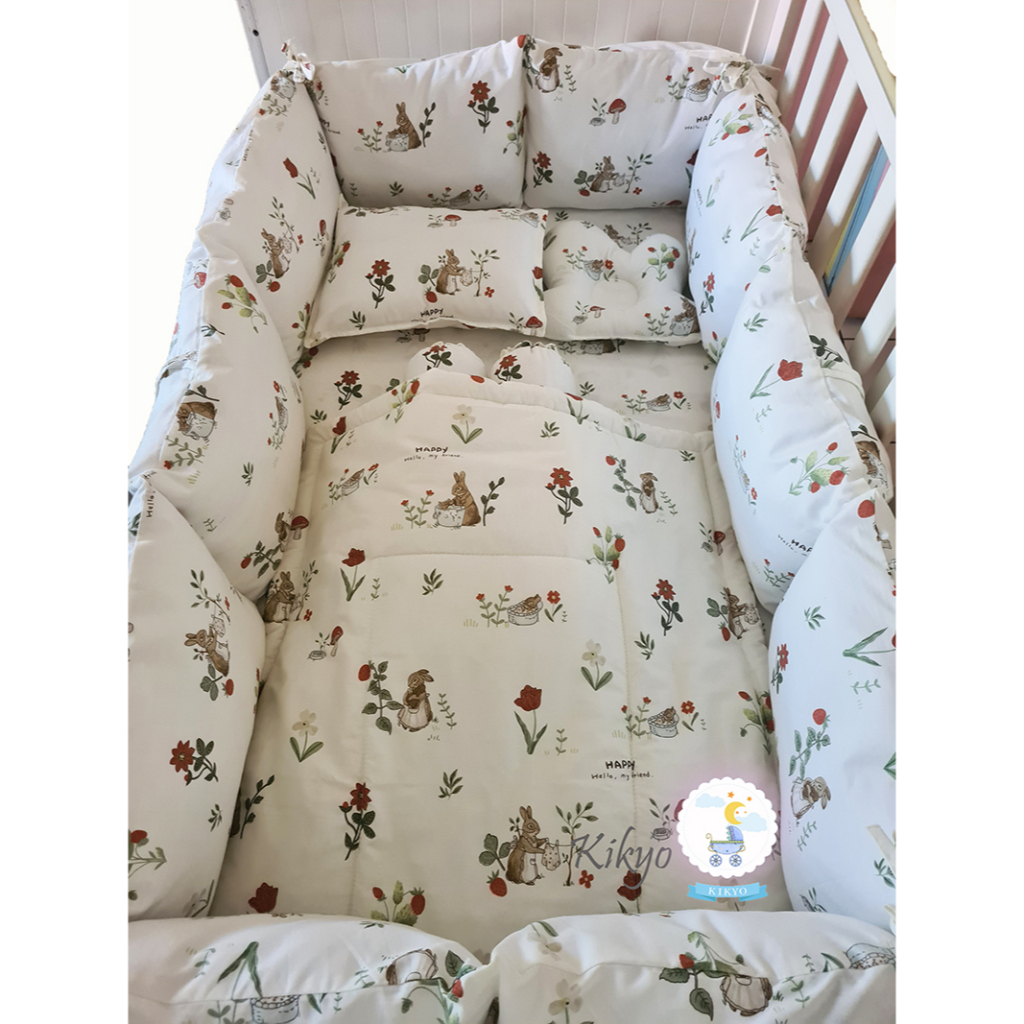 Bumper Set Katun Jepang Bumper Box Bayi Komplit Pelindung Box Bayi