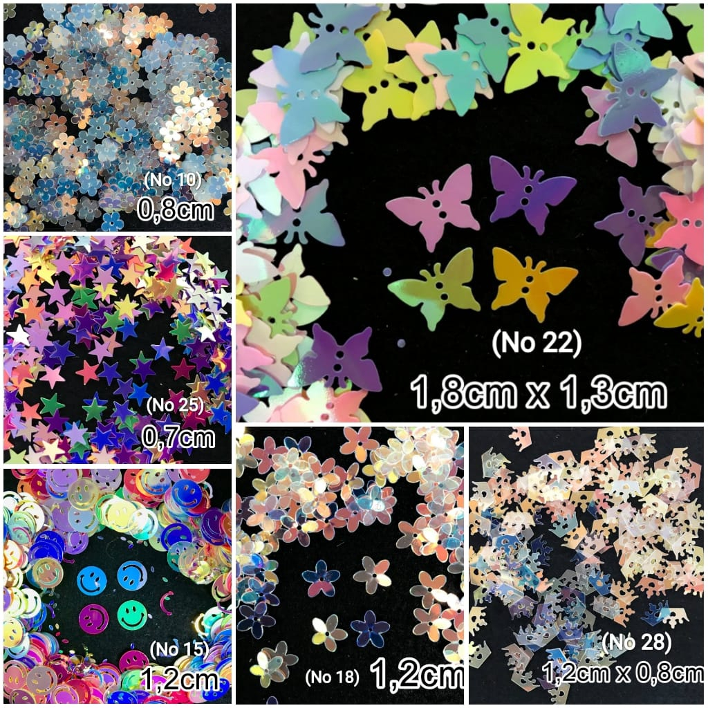 5 GRAM - BORCI PRAKARYA/MANIK MANIK/ANEKA PAYET/SPRINKLE SLIME