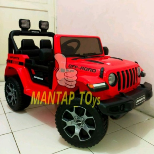 Mobil Aki Jeep Rubicon PMB M 8288 M8288 ORIGINAL Mobil Remote Anak Jeep Anak