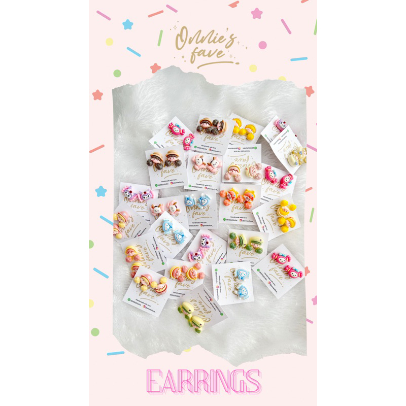 SUGAR RUSH anting tusuk bahan BESI