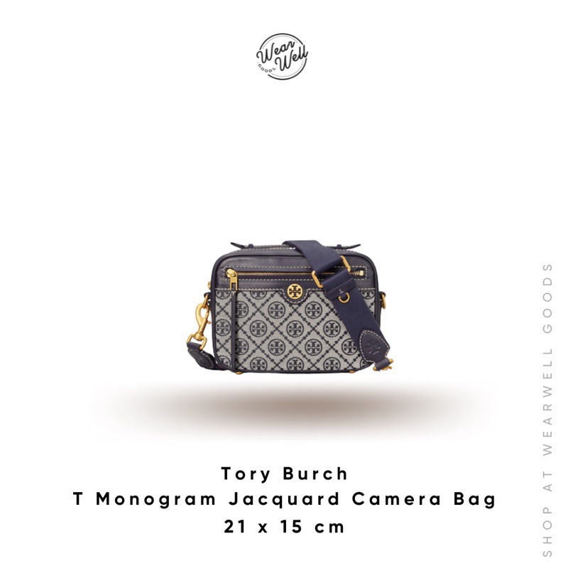 T monogram jacquard camera bag