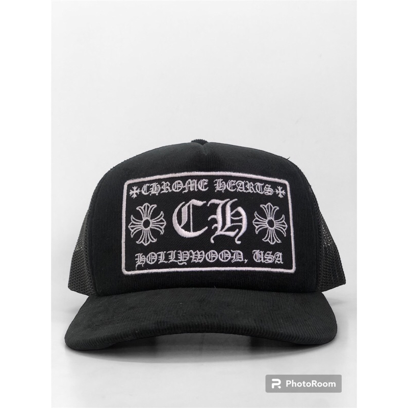 Trucker caps Chrome hearts Corduroy Caps / Topi jaring chrome hearts bordir / Topi Trucker d istro /