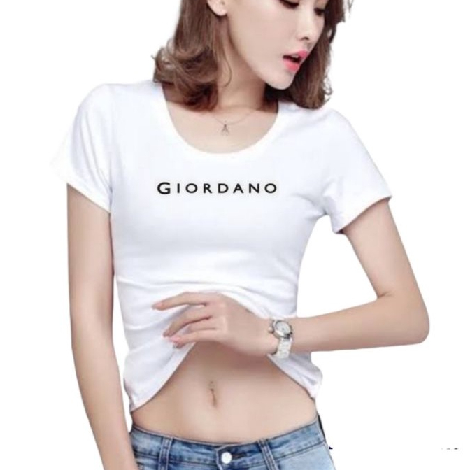 kaos wanita  cewek import u neck v neck premium stretch bodyfit