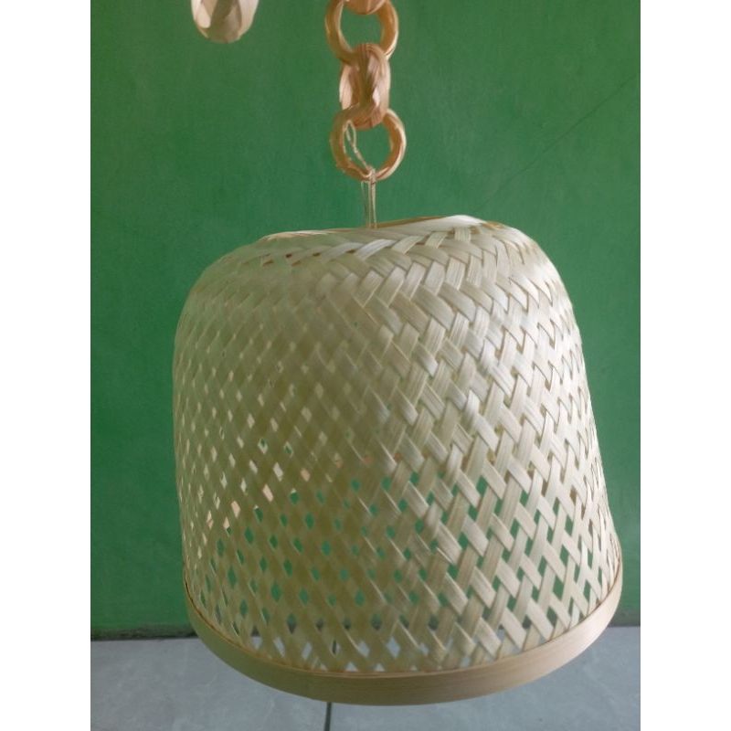 Lampion Gantung Bambu #Model keranjang
