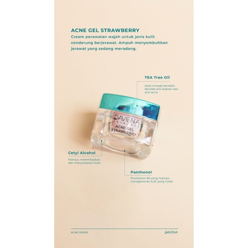 DAVIENA STRAWBERRY GEL ACNE II Strawberry gel acne  DAVIENA Skincare