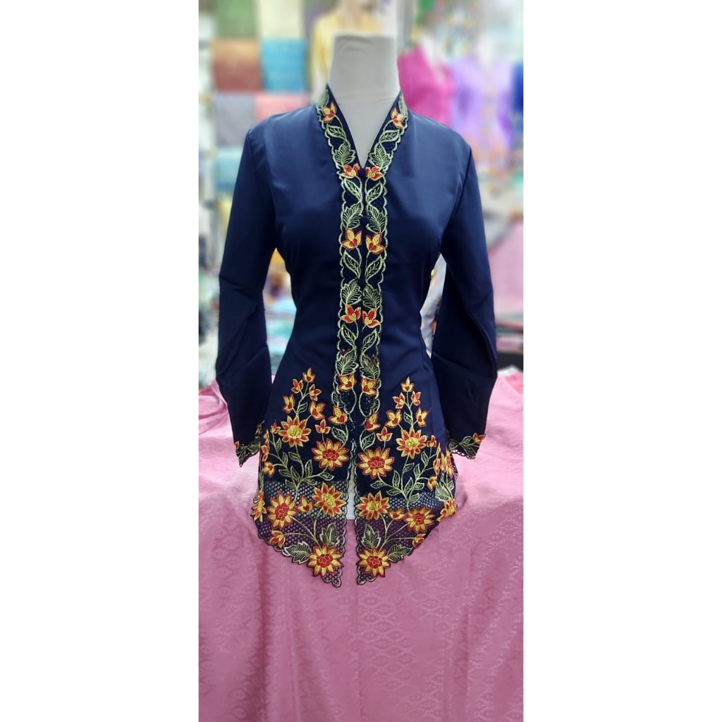 ENCIM/KEBAYA ENCIM/KEBAYA ENCIM MODERN/ENCIM BORDIR - NAVY
