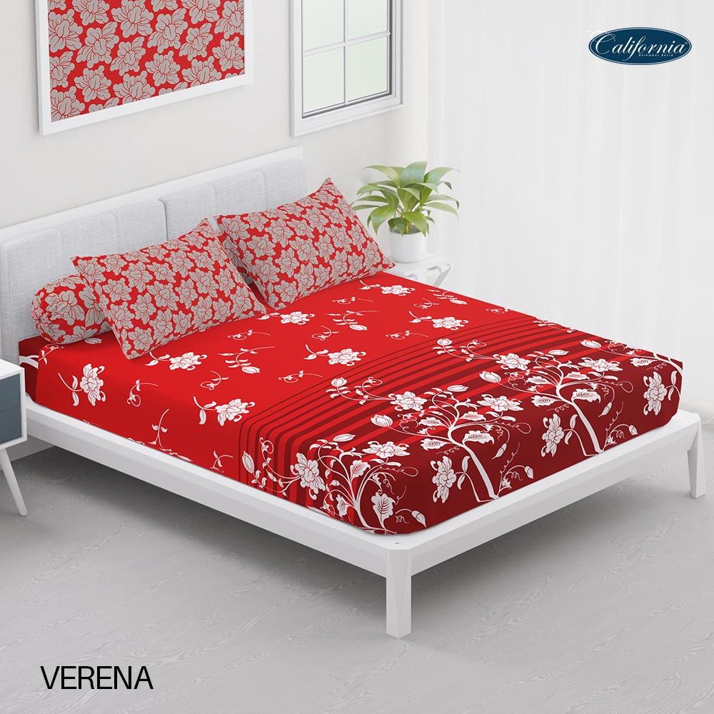CALIFORNIA Sprei King Fitted Bantal 4 180x200 Verena
