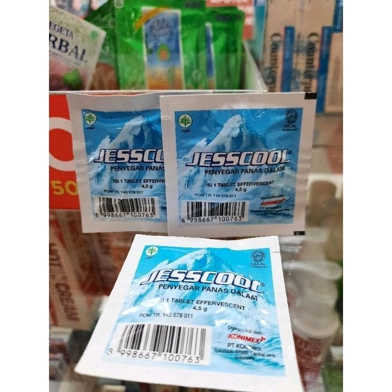 

Jesscool penyegar panas dalam 1 tablet effervesent