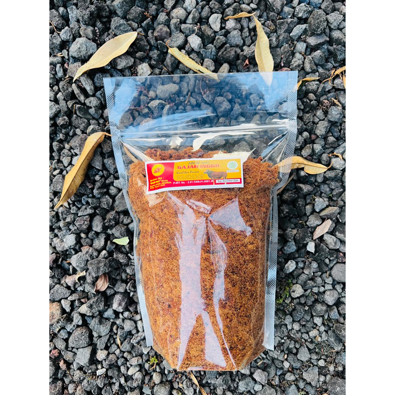 

(PACKING BUBLE) ABON GAJAH INGGIL 500Gram