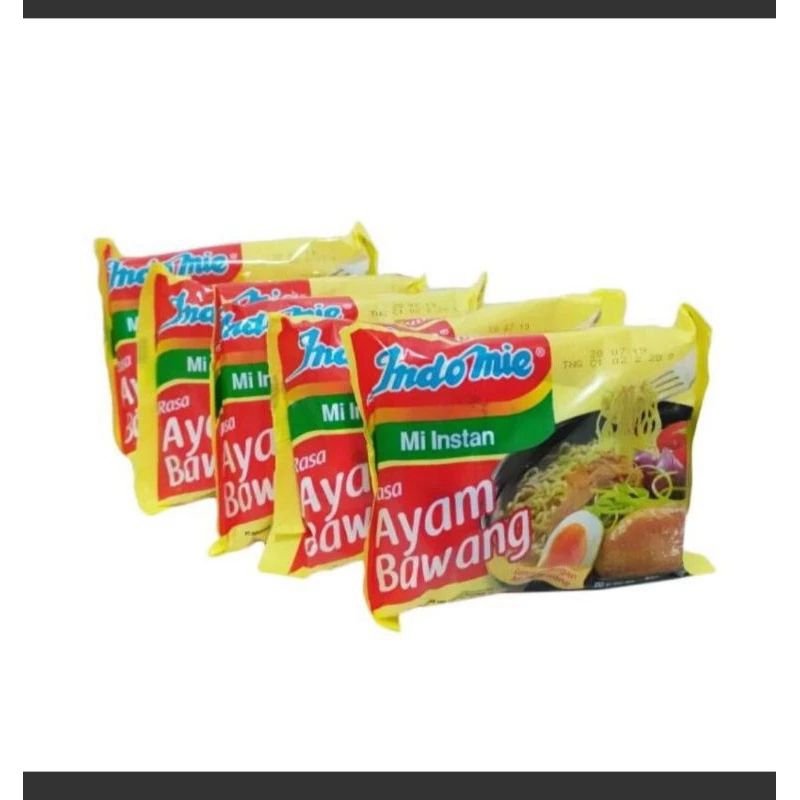 

indomie rebus rasa ayam bawang isi 5