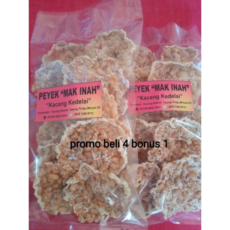 

peyek kacang kedelai asli jogja