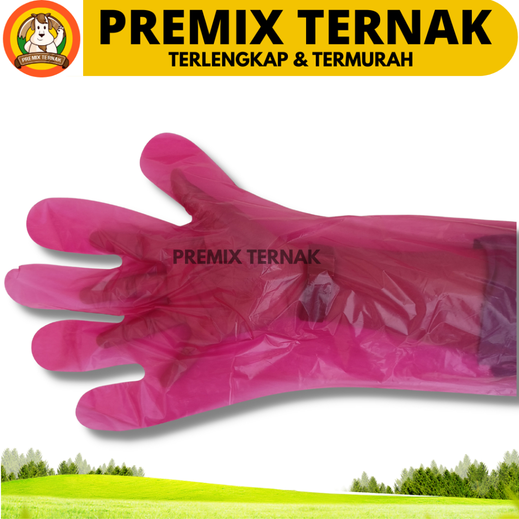GLOVE IB SARUNG TANGAN IB 5 JARI 1 PACK (50 Pcs) - GLOVE IB INSEMINASI BUATAN 50 PCS - SARUNG TANGAN