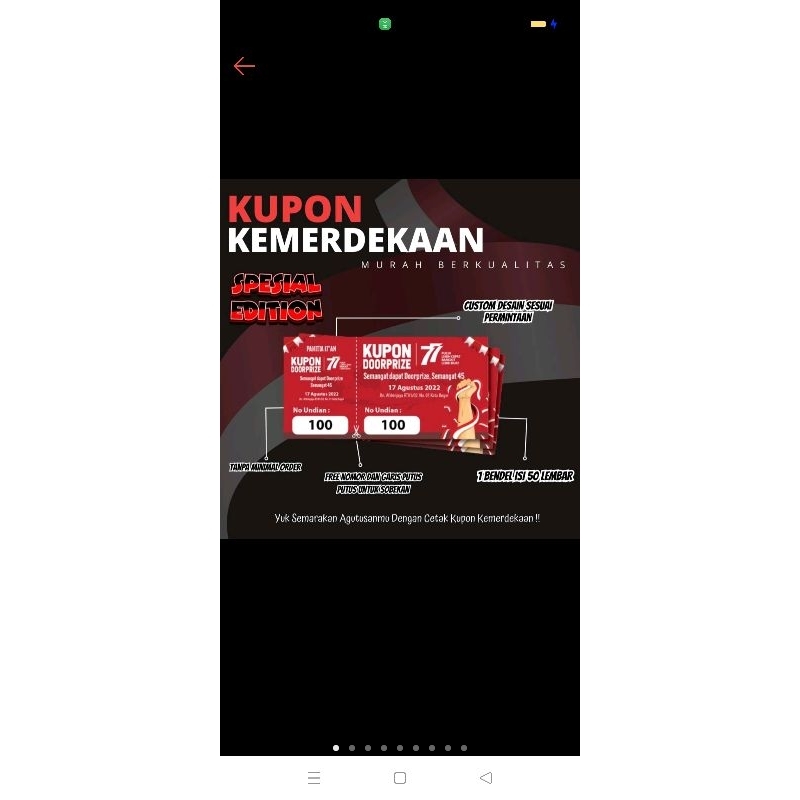 kupon berhadiah