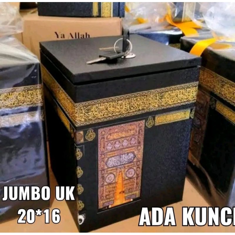 Celengan Miniatur Ka'bah Tabungan Haji Umroh / Celengan Kabah / kotak infaq / celengan tempat menyim