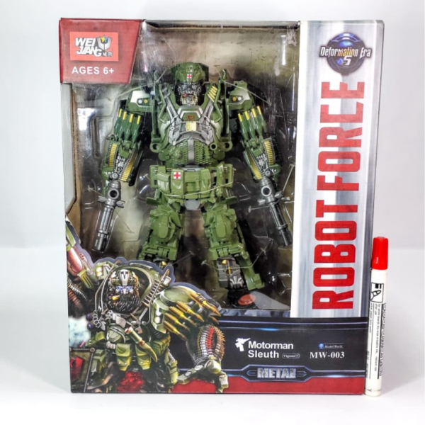 

Jual Mainan Robot Transformers Deformation Wei Jiang MW-003 Motorman Sleuth Berkualitas