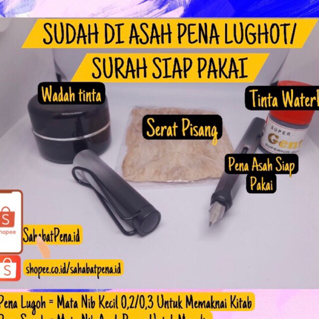 

Pena Pentul Logat Kalam Asahan Fountain Pen Tutul 1 Paket Sudah Di Asah Sepaket Siap Pakai