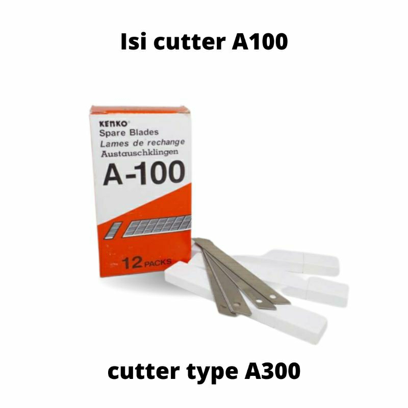 

Isi cutter A100/Isi pisau cutter kecil kenko A100 A-100 reffil karter