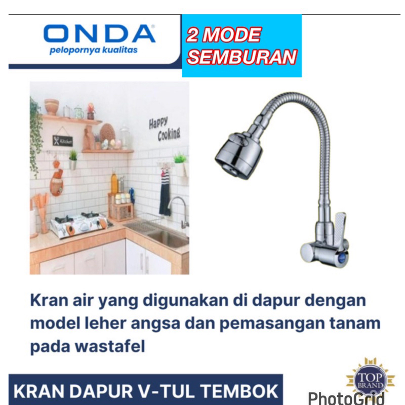 PROMO KRAN FLEKSIBEL MODEL ONDA KODAI Keran cuci piring meja tanam hitam black SALE PROMO STOK TERBA