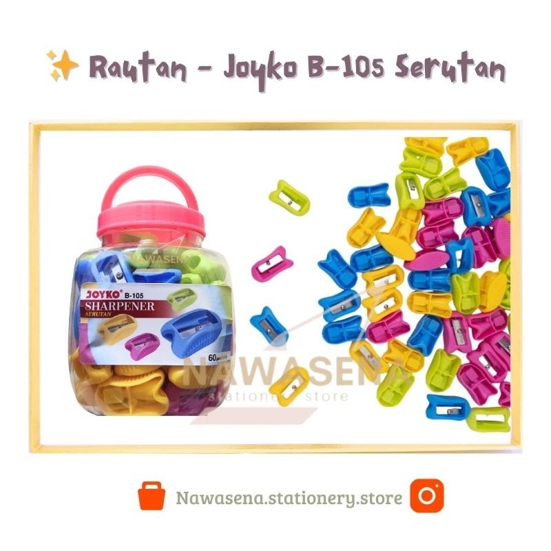 

✨Joyko - Rautan Pensil Kayu Ongotan Peruncing Serutan Manual Sharperner B-105