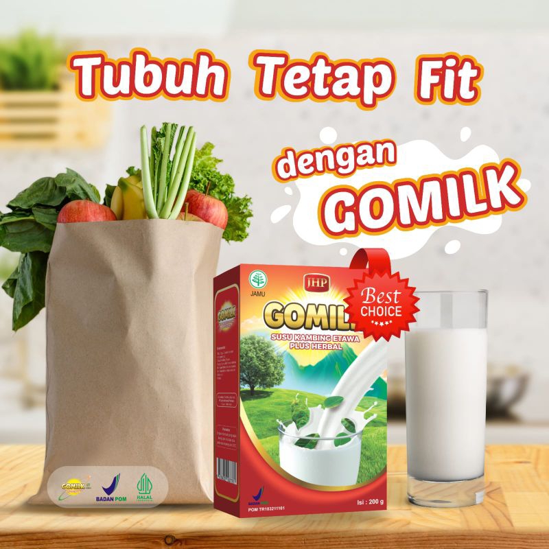 

GOMILK SUSU Kambing Etawa Plus Herbal