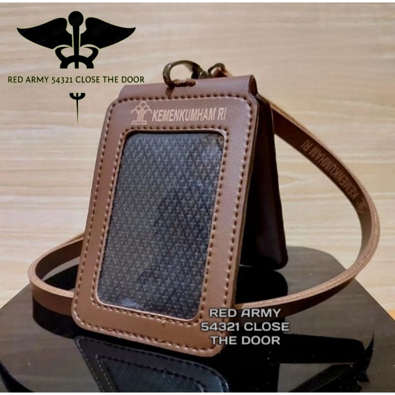 

ID Card Holder Name Tag Tali Lanyard Model Lipat Logo PENGAYOMAN KEMENKUMHAM RI