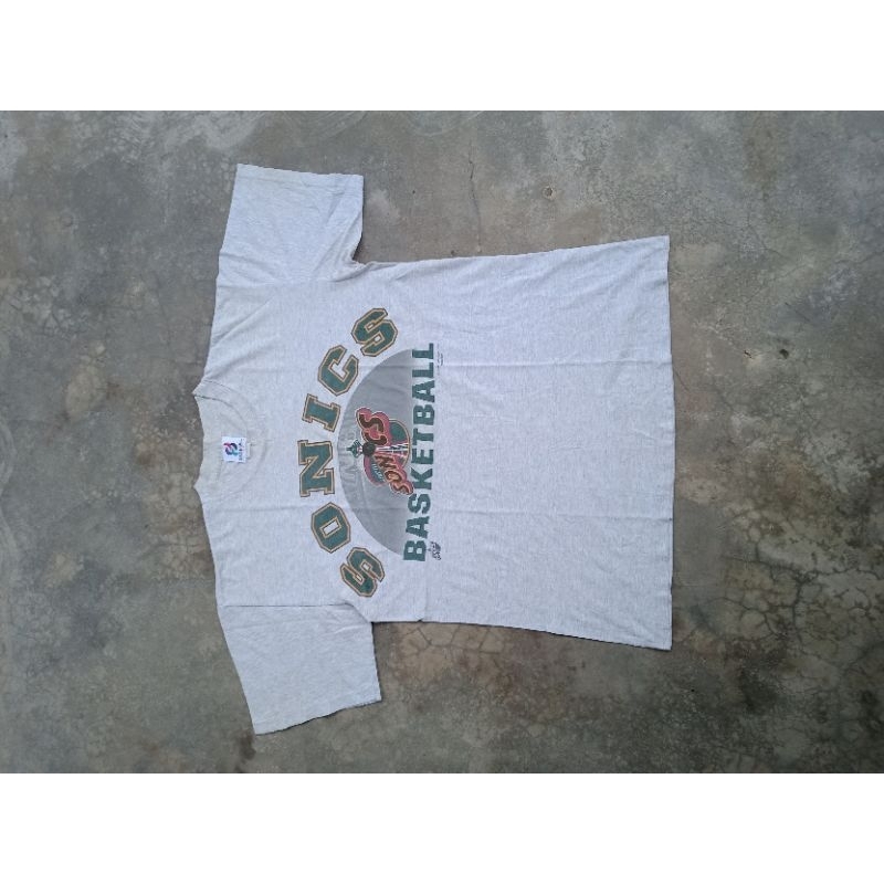 Kaos Vintage Seattle Sonic Basketball Single Stitch