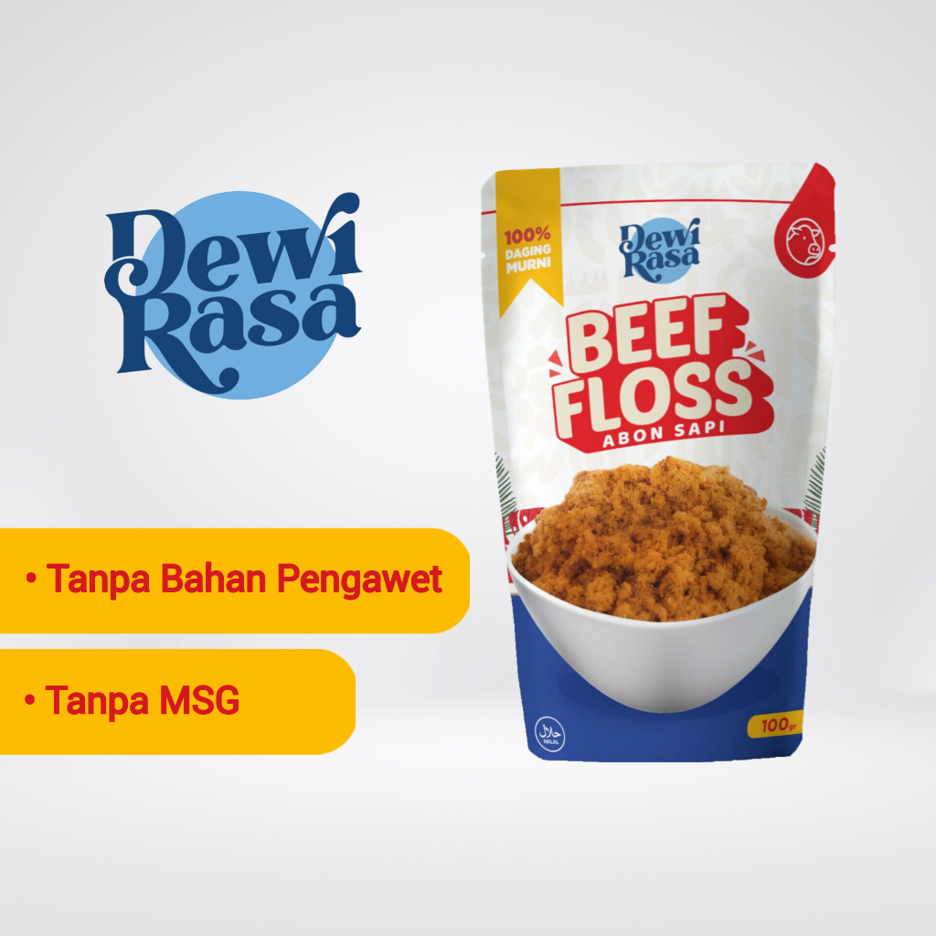 

DEWI RASA ABON SAPI ASLI / BEEF FLOSS ORIGINAL 100gr