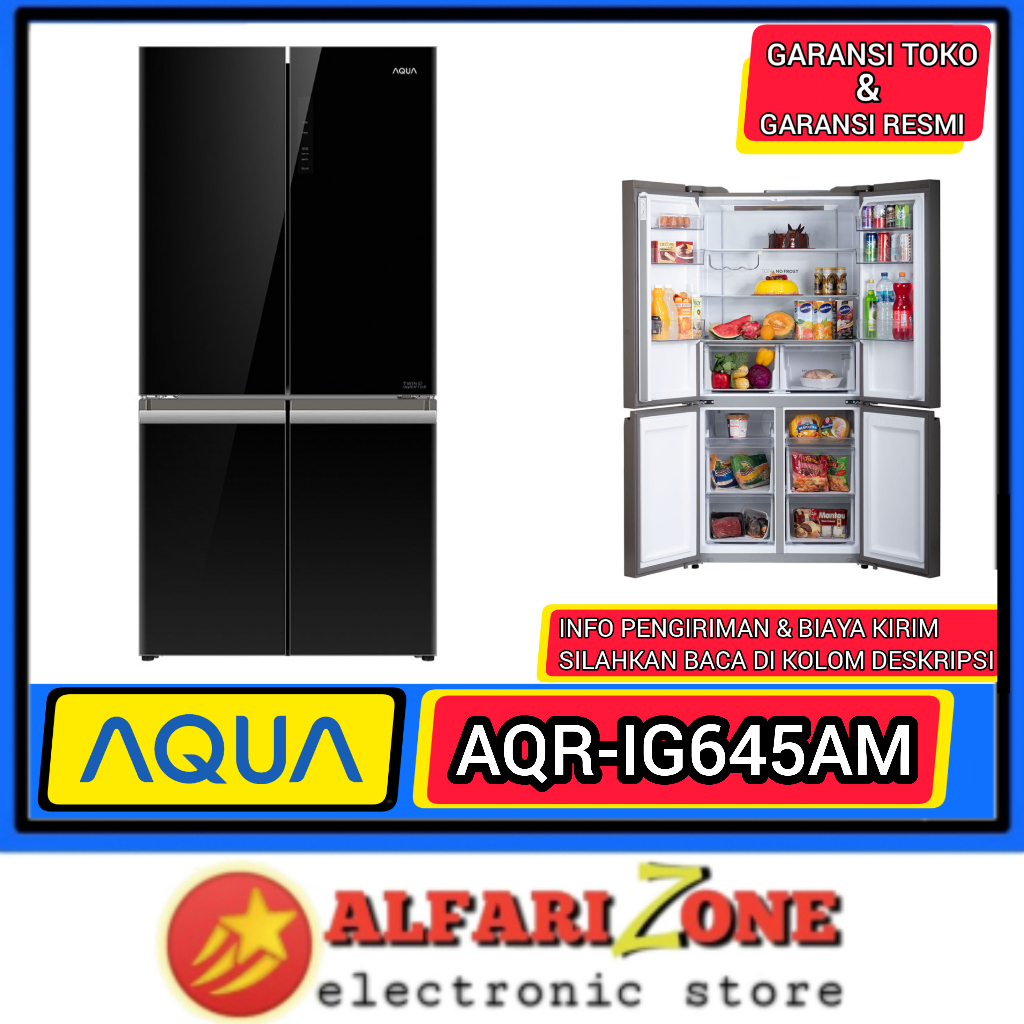 Kulkas Aqua 4 pintu AQR-IG645AM (GB) Lemari es 4 pintu Aqua AQRIG645