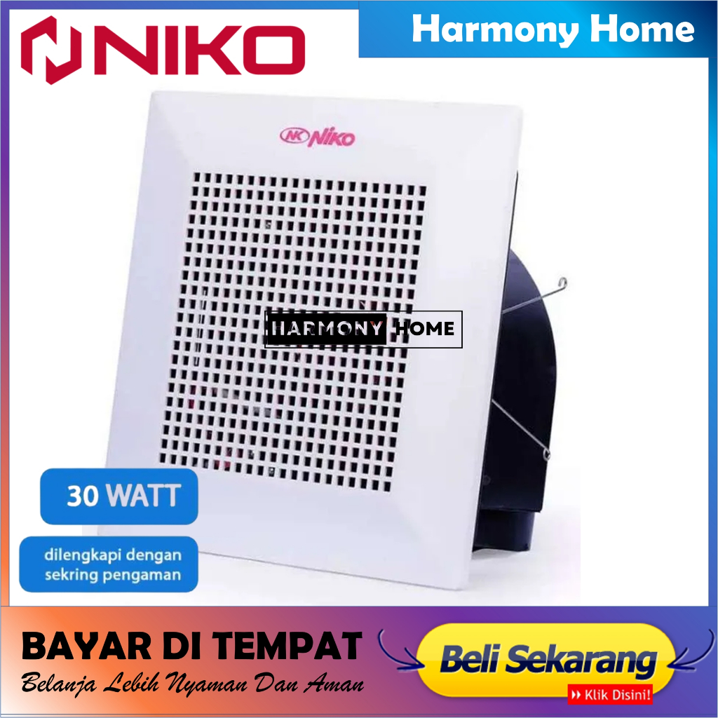 Exhaust Fan Ceiling Kipas Angin Hisap Plafon Niko NKAF10 NK-AF10 NK AF10 NK AF 10 10 Inch 10"