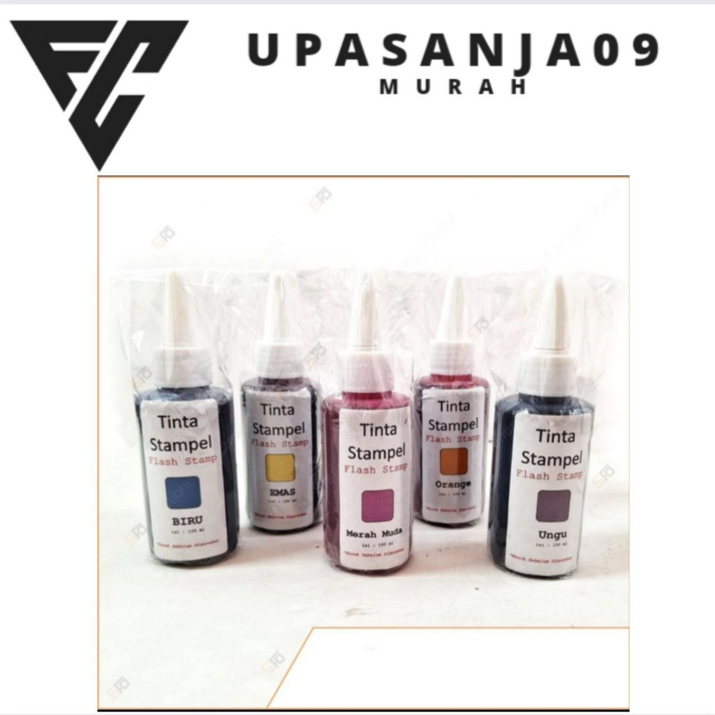 

tinta stampel flash 100ml premium stamp ink warna orange