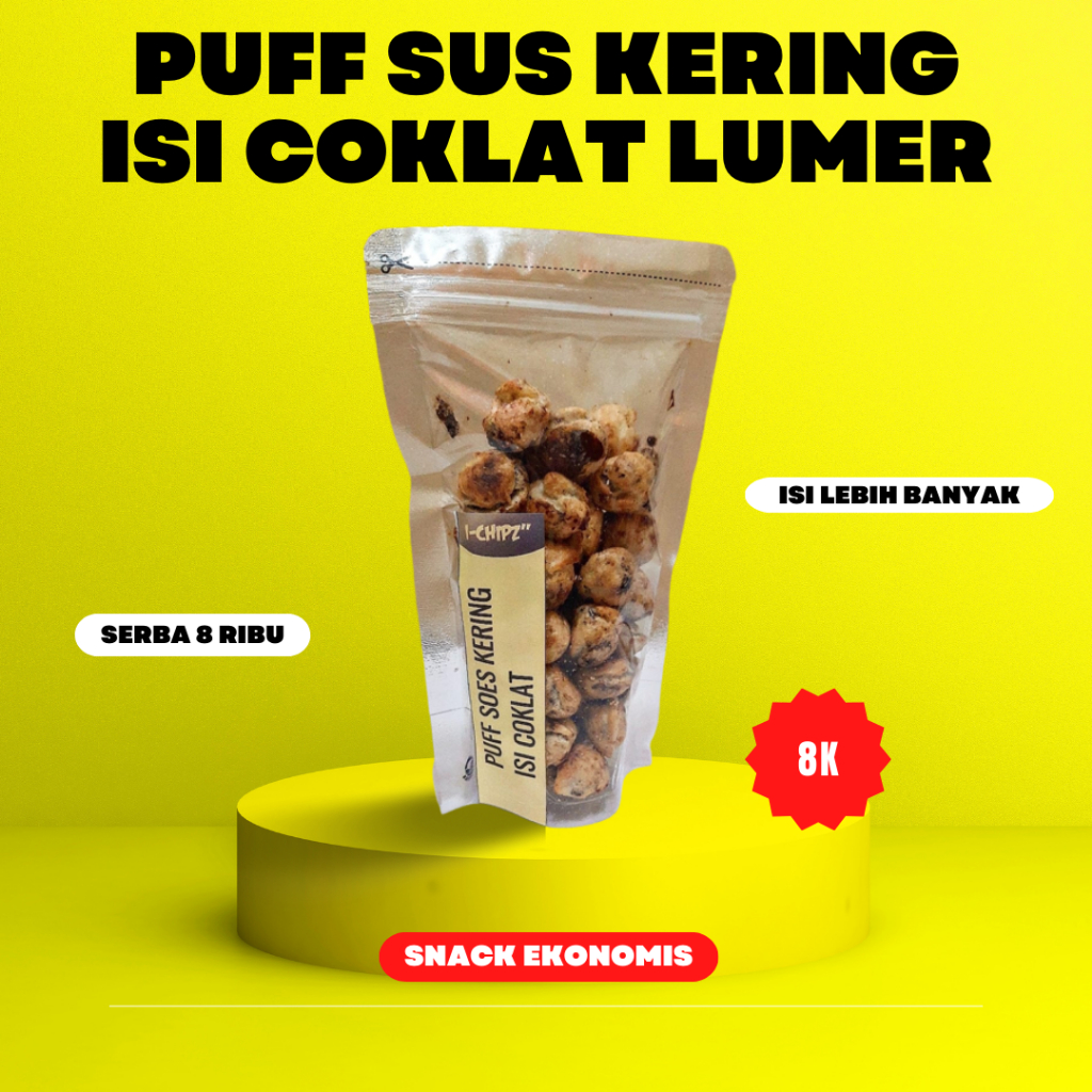 

Sus Kering Puff Isi Coklat Lumer Enak Murah