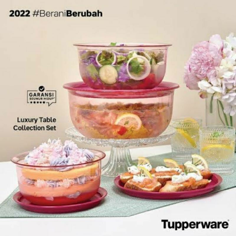 Luxury Table collection set/tempat makanan tupperware