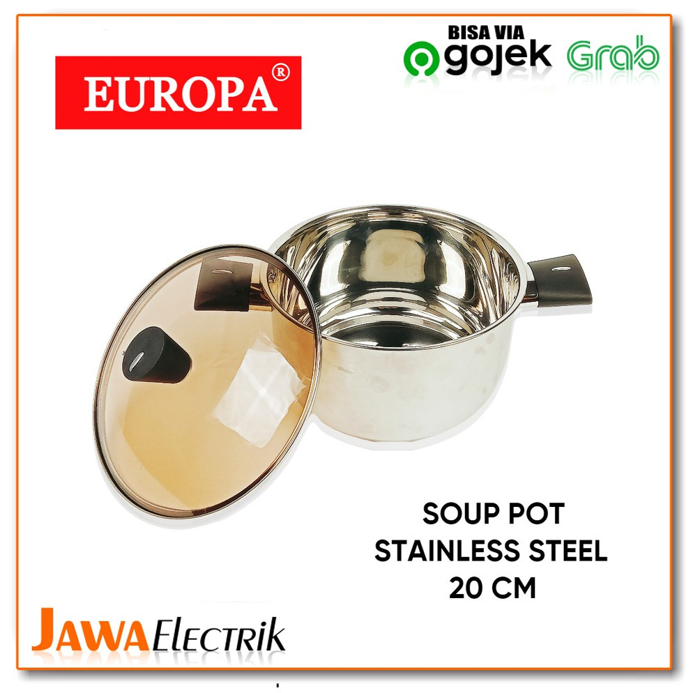 PANCI EUROPA Soup Pot Steamer 1 Susun Panci Sup Stainless