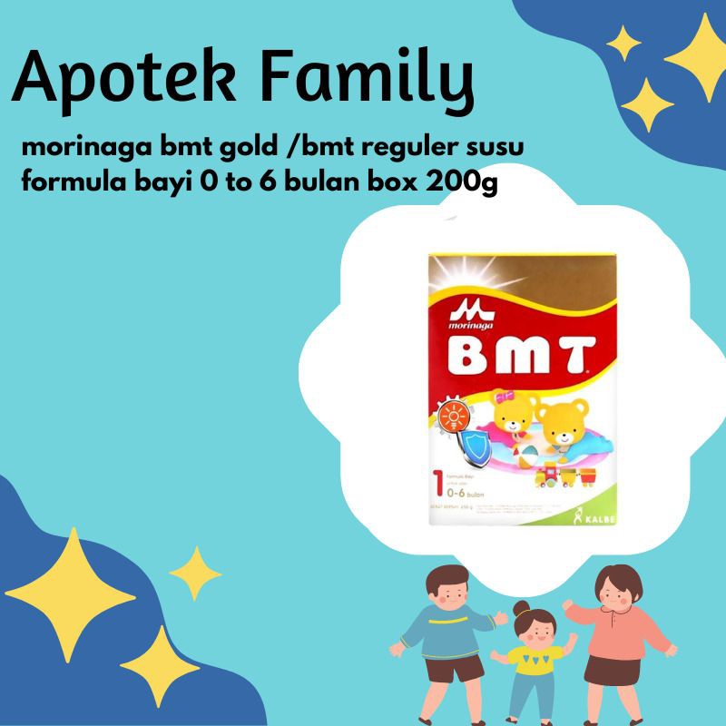 MORINAGA BMT GOLD / BMT REGULER SUSU FORMULA BAYI 0-6 bulan box 200