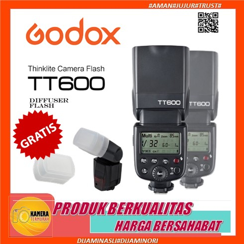 Flash Godox TT 600 For Canon-Nikon-Fujifilm-Olympus