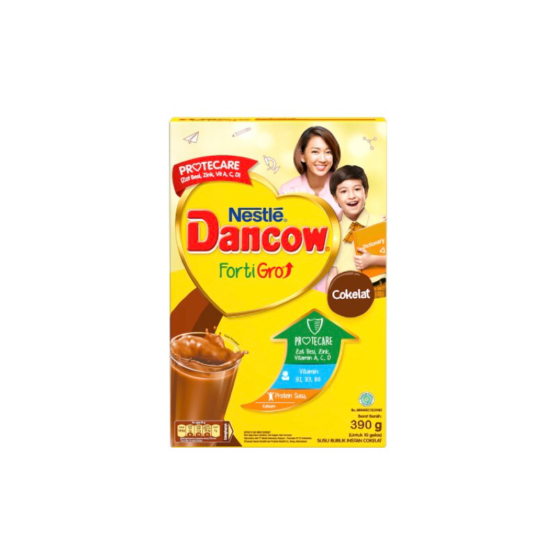 

Nestle dancow Fortigro 390g susu bubuk cokelat full cream instant