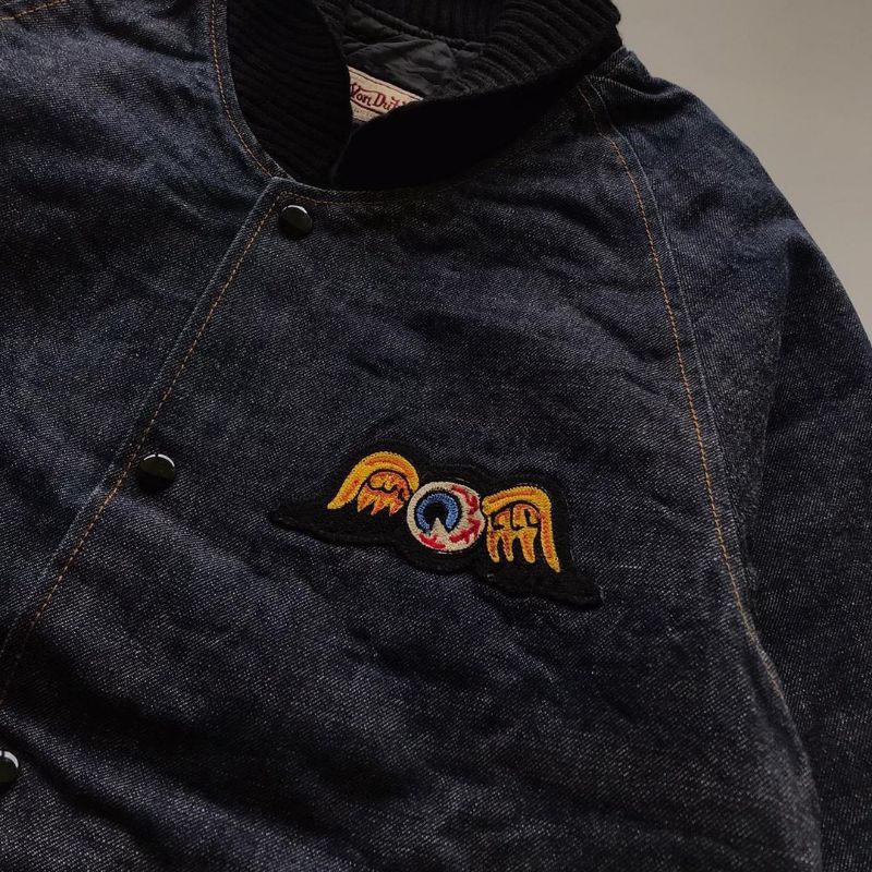 VON DUTCH DENIM COAT VARSITY