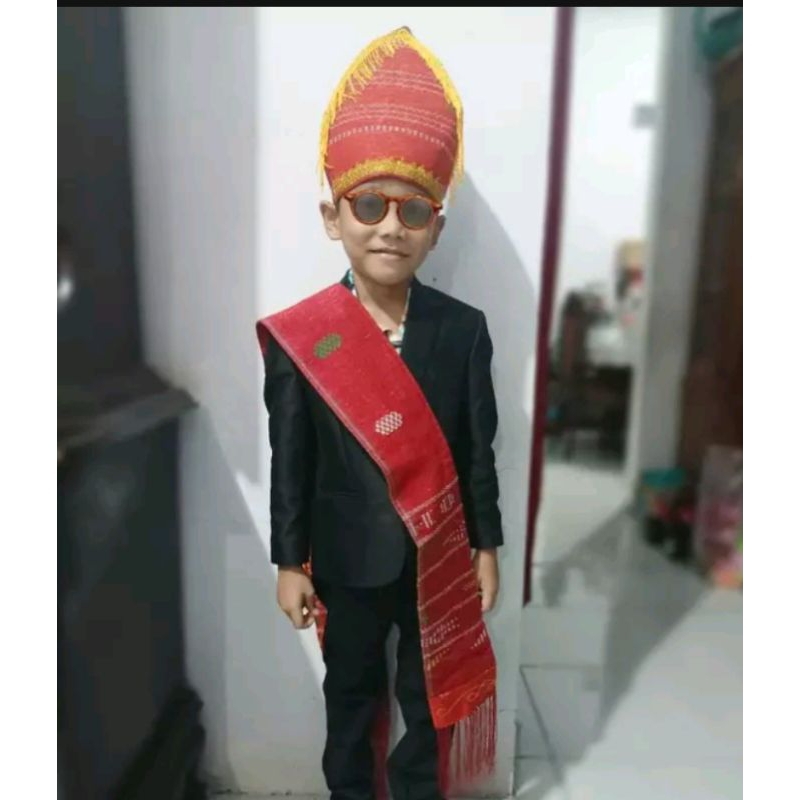 Ulos Batak Selendang Anak Dan Topi Anak Ulos Sadum Anak