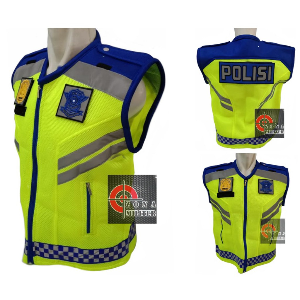 Rompi POLISI| Rompi polisi Terbaru | Rompi polisi Tebal | Bahan Tebal Double Mesh | Bisa COD