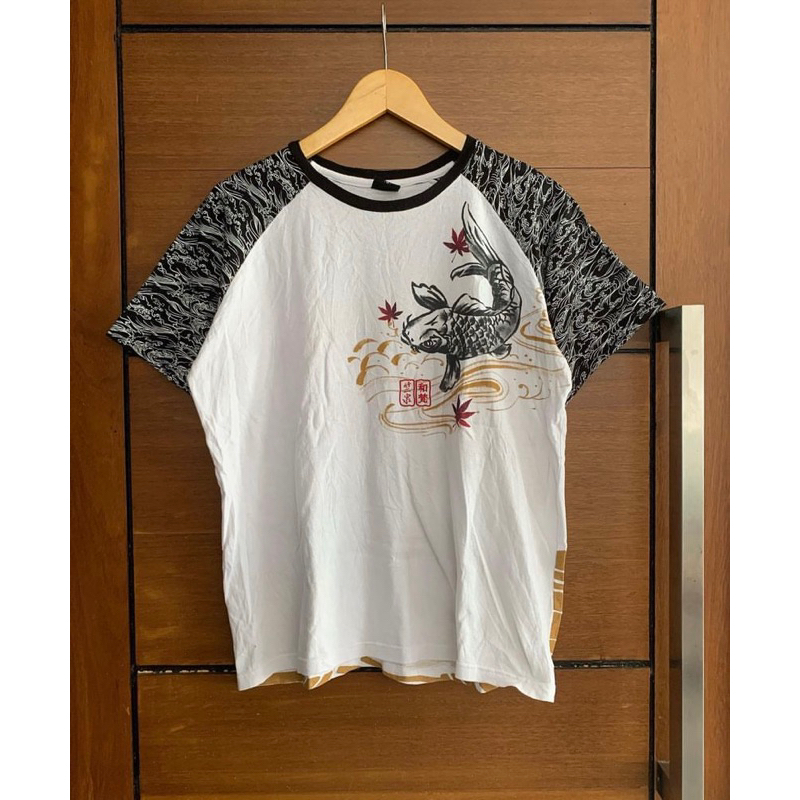 Kaos Vintage Sukajan Fish KOI Rare