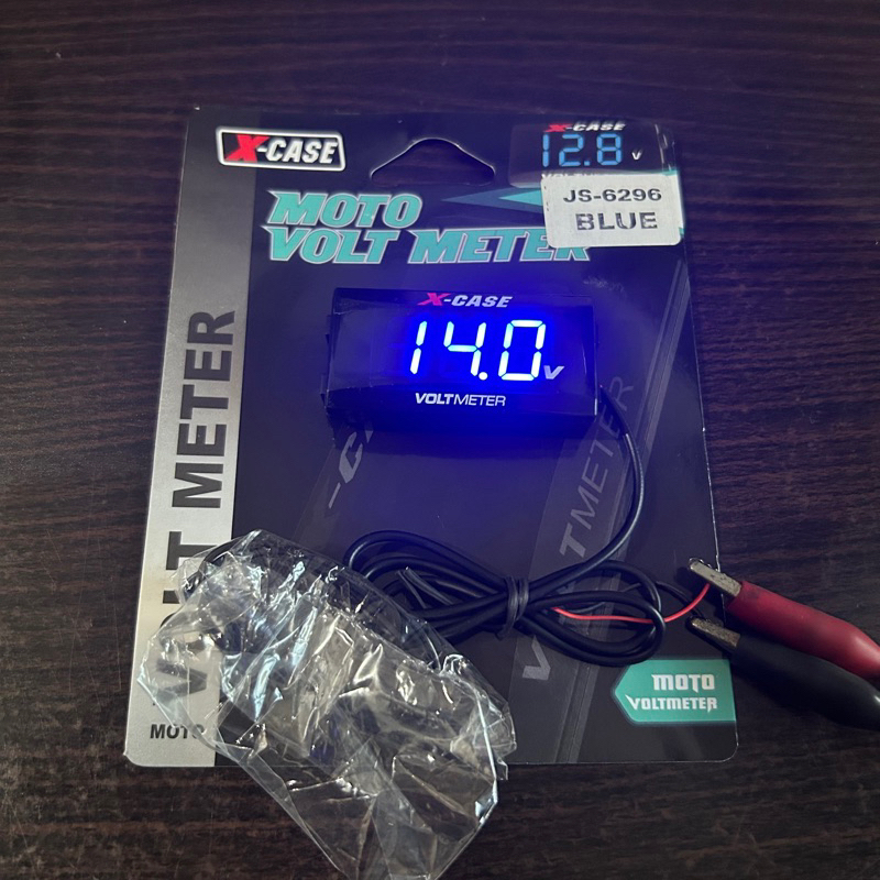 Voltmeter Xcase - Voltmeter Aki - Pengukur Daya Aki - Volt Meter Aki 12 Volt 6296 X-case
