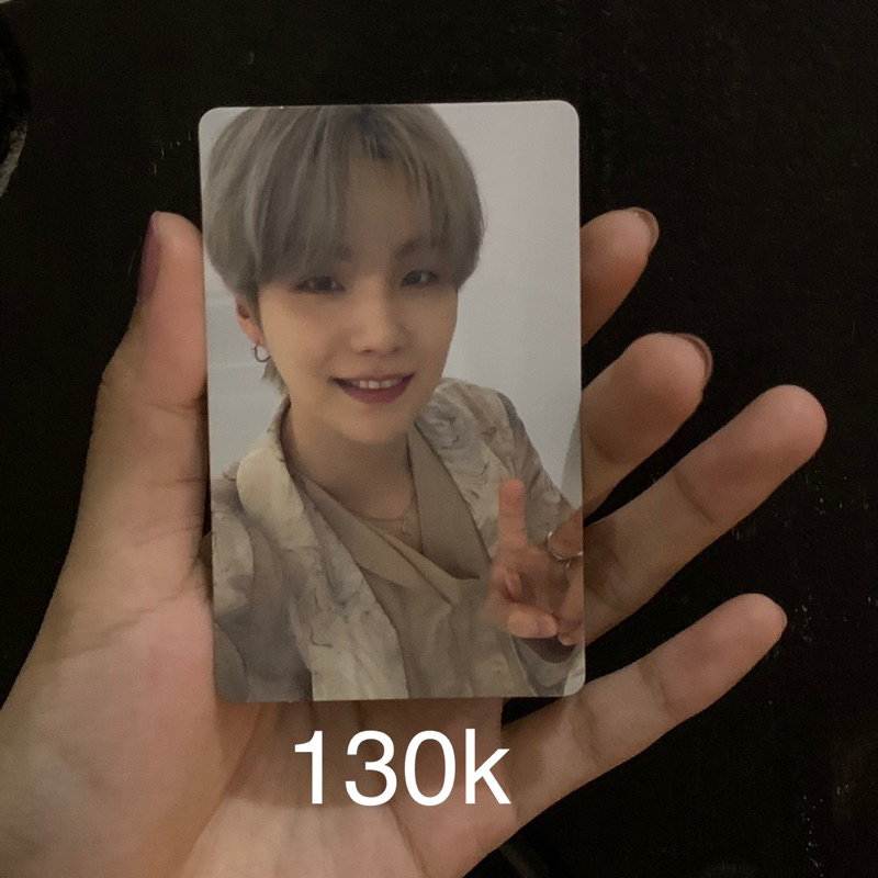yoongi pc proof photocard official