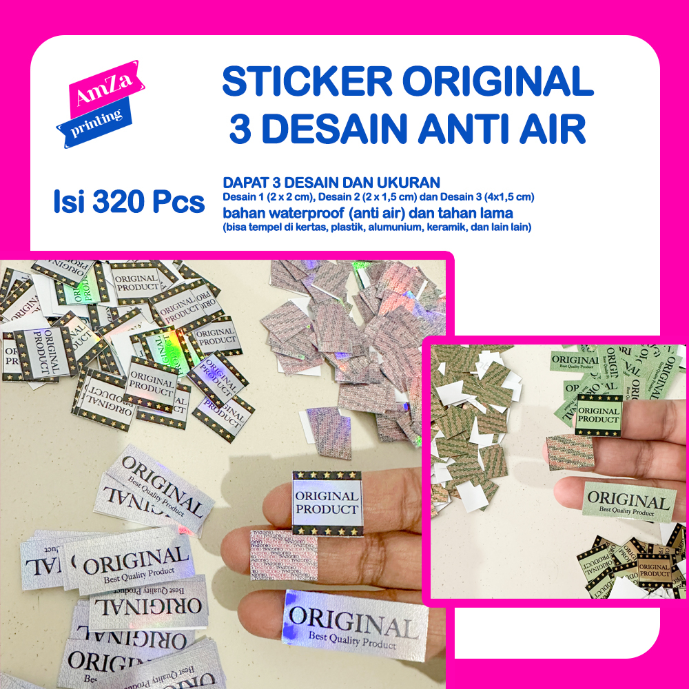 

(set isi 320 pcs) Sticker Original Hologram dan Gold mewah termurah!