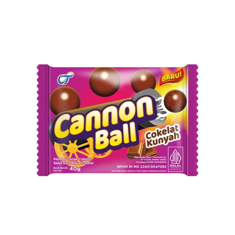 

Cannon Ball Permen Cokelat 40 g