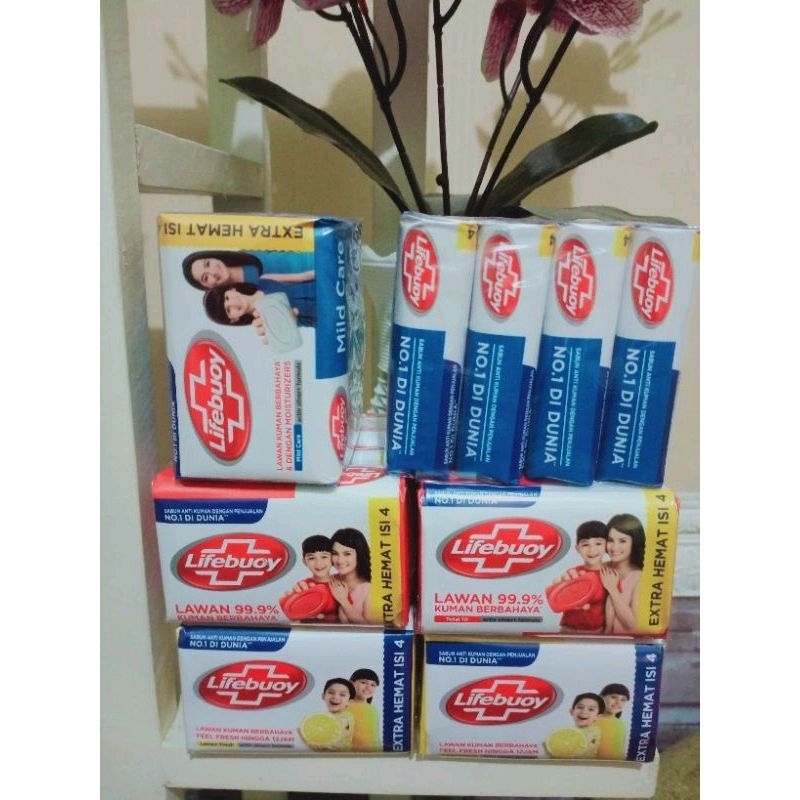 SABUN BATANG LIFEBUOY 60g X 4PCS